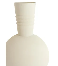 Clearance Vaas Kavansi - Mat crème - 21x21x60cm Vazen