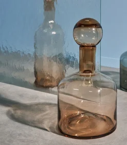 New Vaas met stop 22xH40,5cm amber Fera Vazen