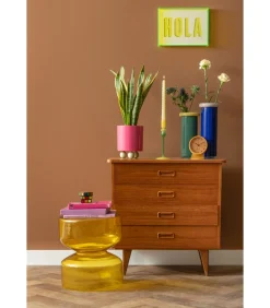 Online Vaas Plegado L - Groen - 12.2x12.2x27.5cm Vazen