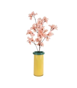 Hot Vaas Plegado S - Geel - 12x12x23.5cm Vazen