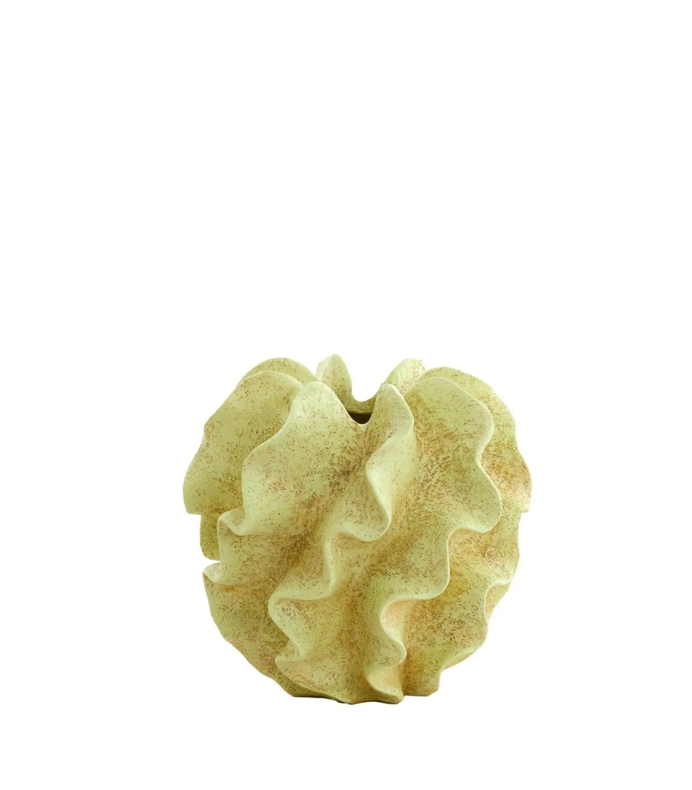 Discount Vaas Sharuna - Crème groen - 26.5x26.5x25cm Vazen