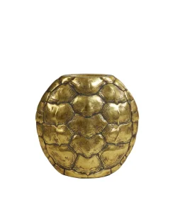 New Vaas Turtle - Antiek Brons - 40.5x11x40cm Vazen