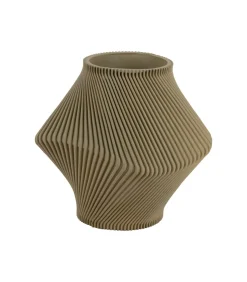 Outlet Vaas Twisted Rib - Theegroen - Ø18cm Vazen