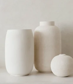 Sale Vaas 23xH20cm wit Bullet Vazen