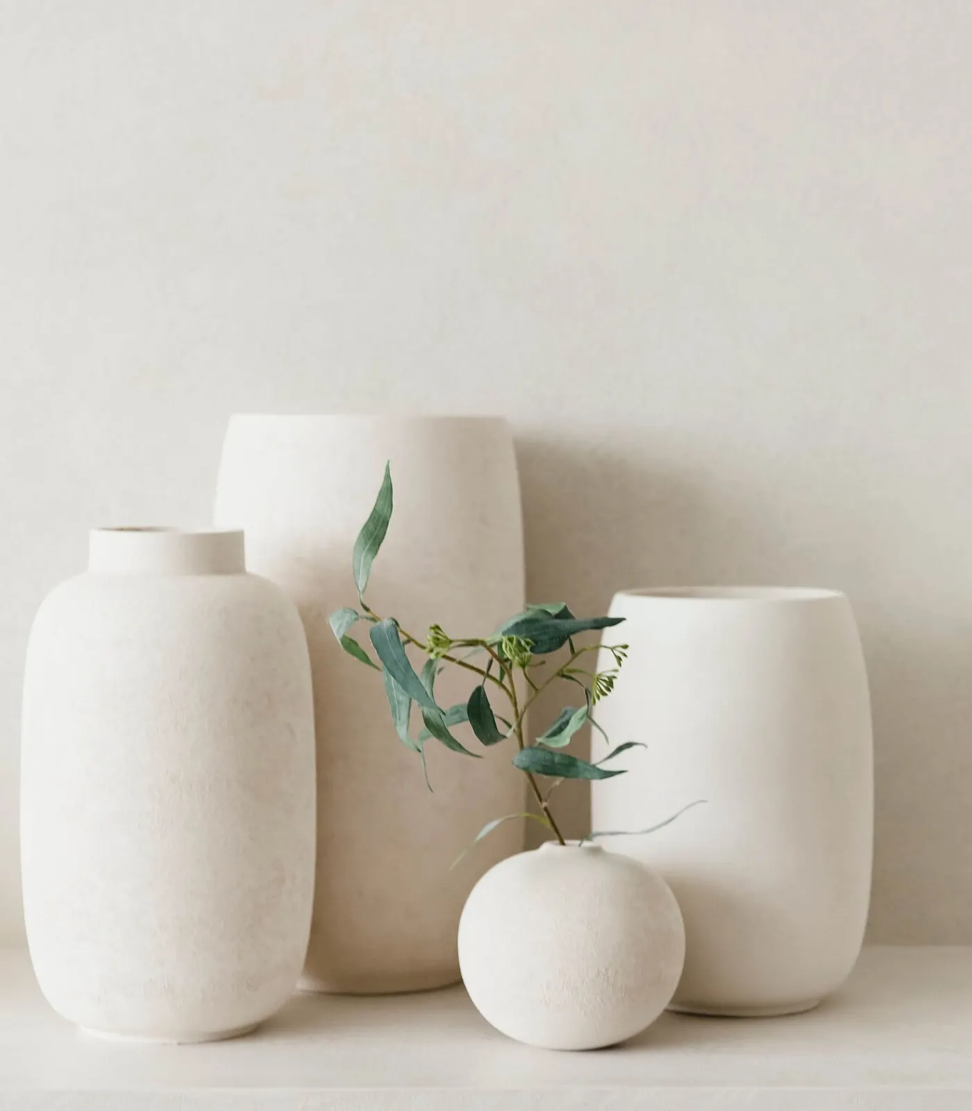 Clearance Vaas 20xH30cm wit Bullet Vazen