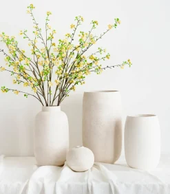 Sale Vaas 14,5xH13cm wit Bullet Vazen