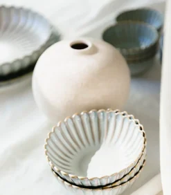 Sale Vaas 14,5xH13cm wit Bullet Vazen