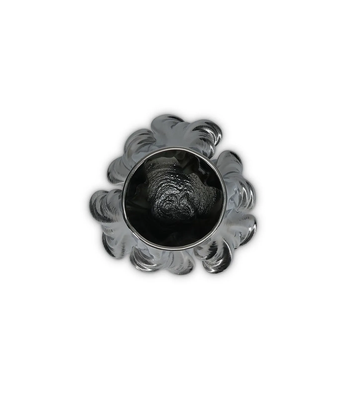 Hot Vaas 20x20xH28,5cm satin Vea Vazen