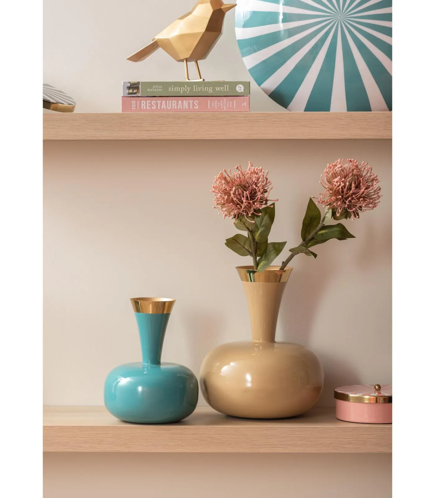 Vaas Yara - Blauw - 17x17x24cm Vazen