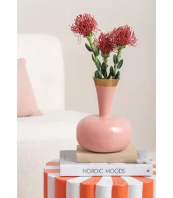 Outlet Vaas Yara - Roze - 17x17x24cm Vazen