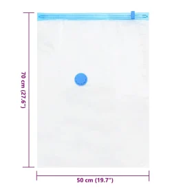 New Vacuüm opbergzakken 20 pcs Transparant en blauw 70 x 50 cm Organiseren
