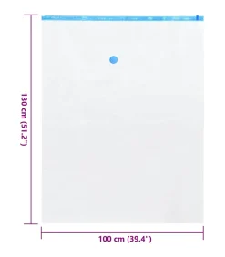 Hot Vacuüm opbergzakken 10 pcs Transparant en blauw 130 x 100 cm Organiseren