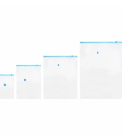 Hot Vacuüm opbergzakken 15 pcs Transparant en blauw 130 x 100 cm Organiseren