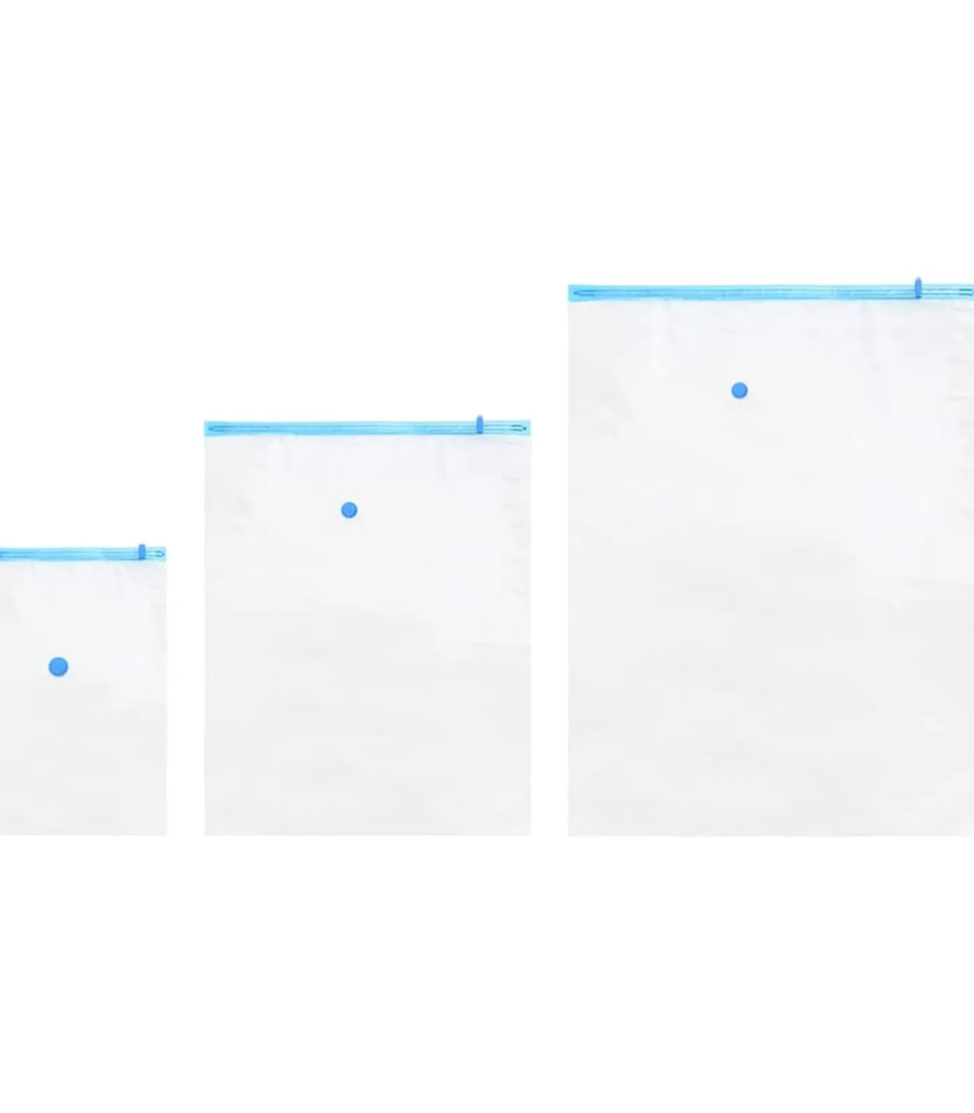 Discount Vacuüm opbergzakken 10 pcs Transparant en blauw 130 x 100 cm Organiseren