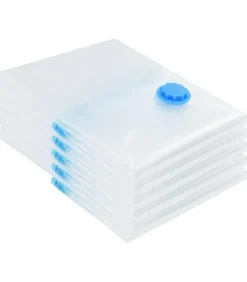 Sale Vacuüm opbergzakken 5 pcs Transparant en blauw 60 x 40 cm Organiseren