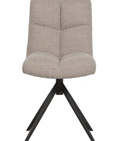 Vinny Draaistoelen - Bouclé - Zand - Set van 6 Stoelen
