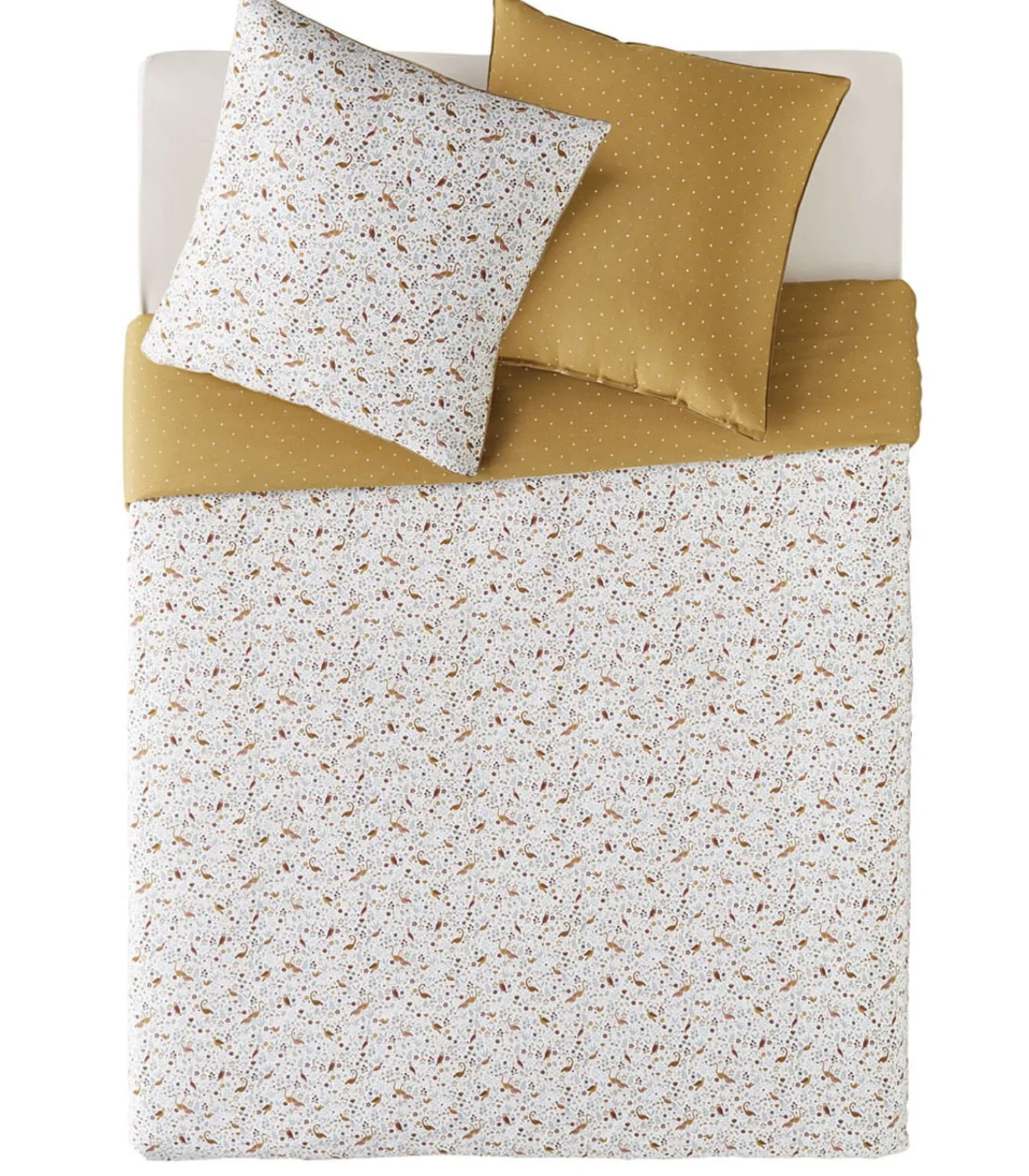 Clearance Virginia - Bedlinnenset Dekbedovertrek + vierkante katoenen kussenslopen Dekbedovertrekken