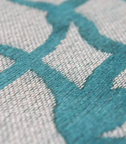 Outlet Vlak geweven woonkamer- en slaapkamerkleed INDIGO Tapijten