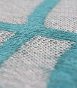 Outlet Vlak geweven woonkamer- en slaapkamerkleed INDIGO Tapijten