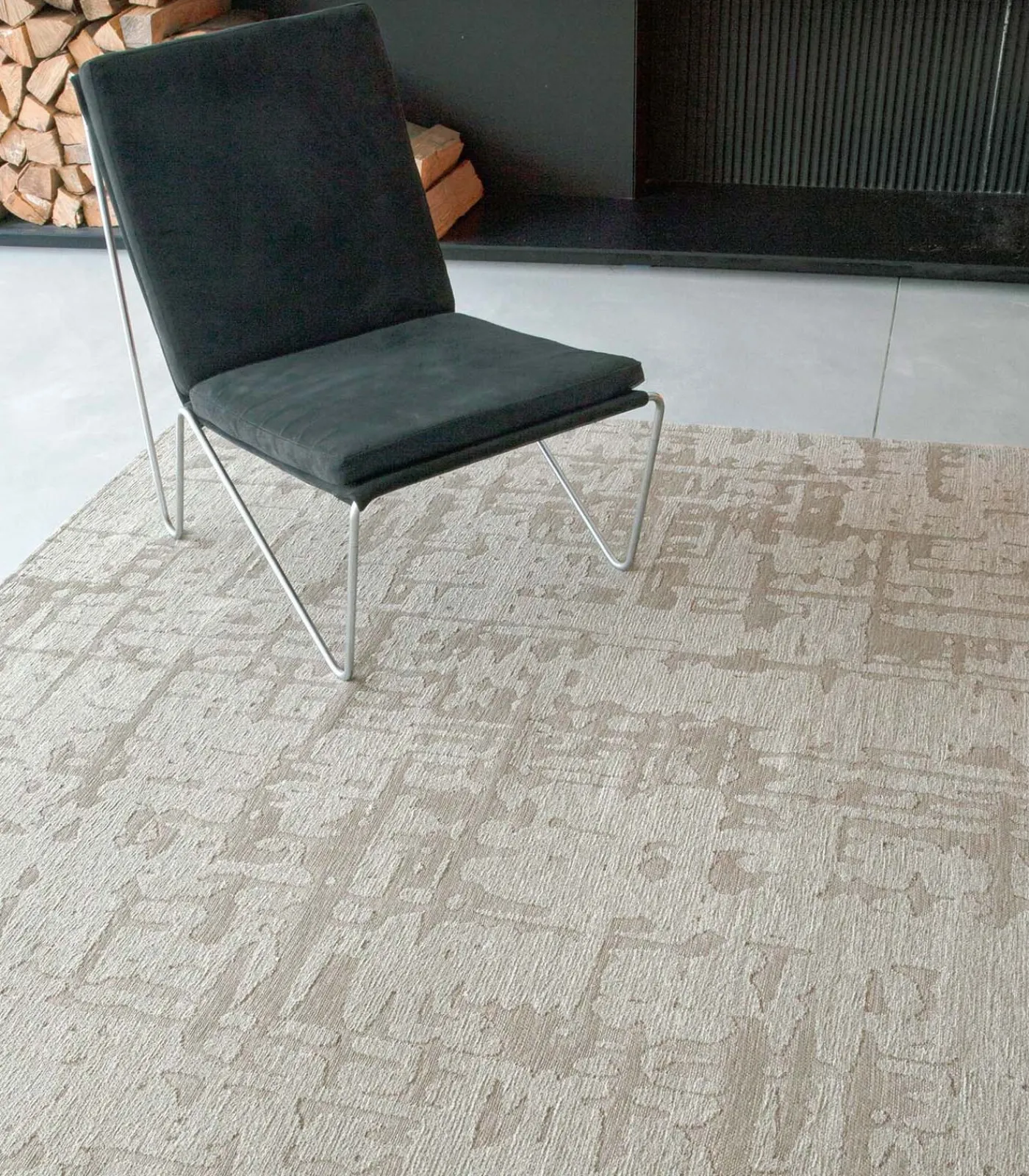 Outlet Vlak geweven woonkamer- en slaapkamerkleed DULL BEIGE Tapijten