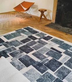 Discount Vlak geweven woonkamer- en slaapkamerkleed SQUARY Tapijten