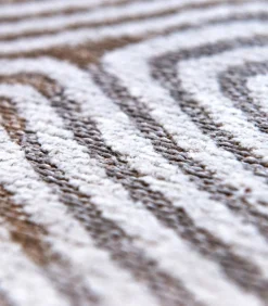 Discount Vlak geweven woonkamer- en slaapkamerkleed WHITE HORIZON Tapijten