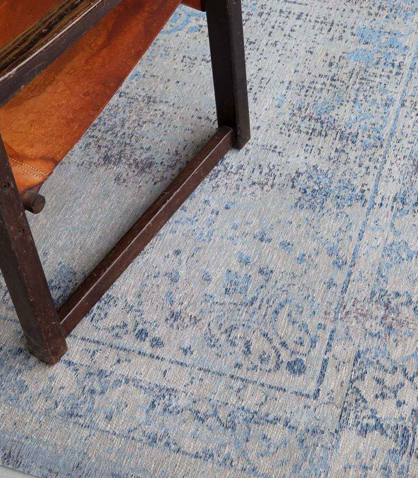 Clearance Vlak geweven woonkamer- en slaapkamerkleed DENIM Tapijten