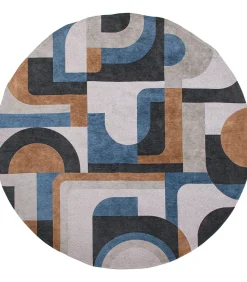 Online Vlak geweven woonkamer- en slaapkamerkleed BLUE MUSHROOM Tapijten