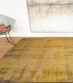 Discount Vlak geweven woonkamer- en slaapkamerkleed GOLD PIAZZA Tapijten