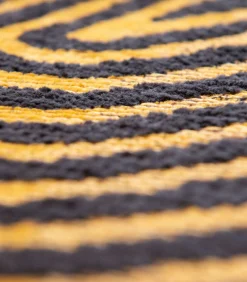 Outlet Vlak geweven woonkamerkleed BLACK HORIZON Tapijten