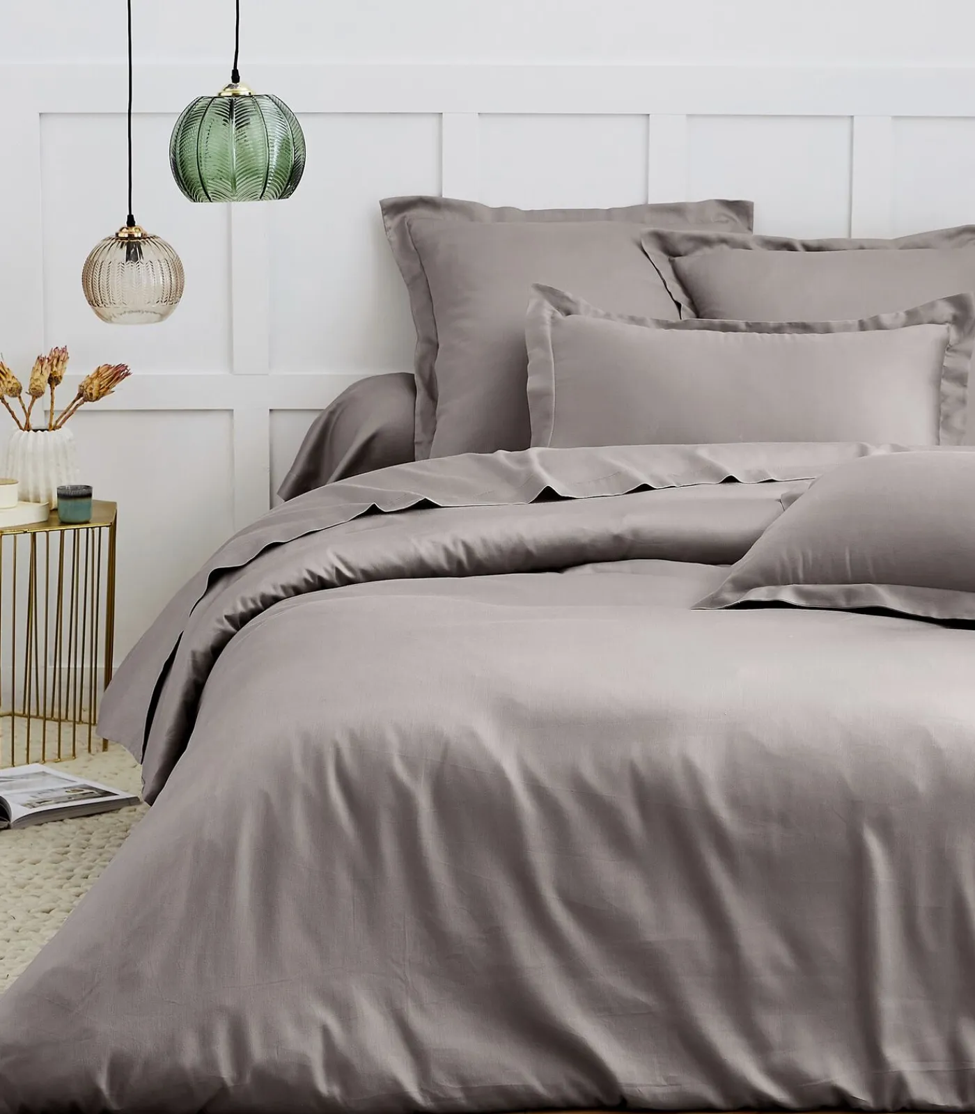 Sale vlak laken katoensatijn Lakens