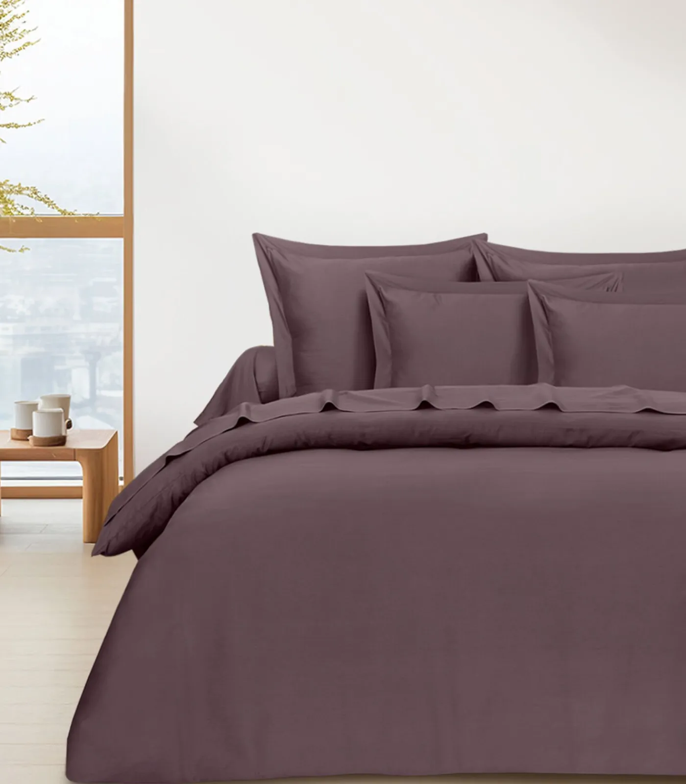 Vlak laken katoensatijn 270x300 cm Lakens