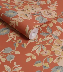 Vliesbehang Alyworth Trail Bruin Wanddecoratie