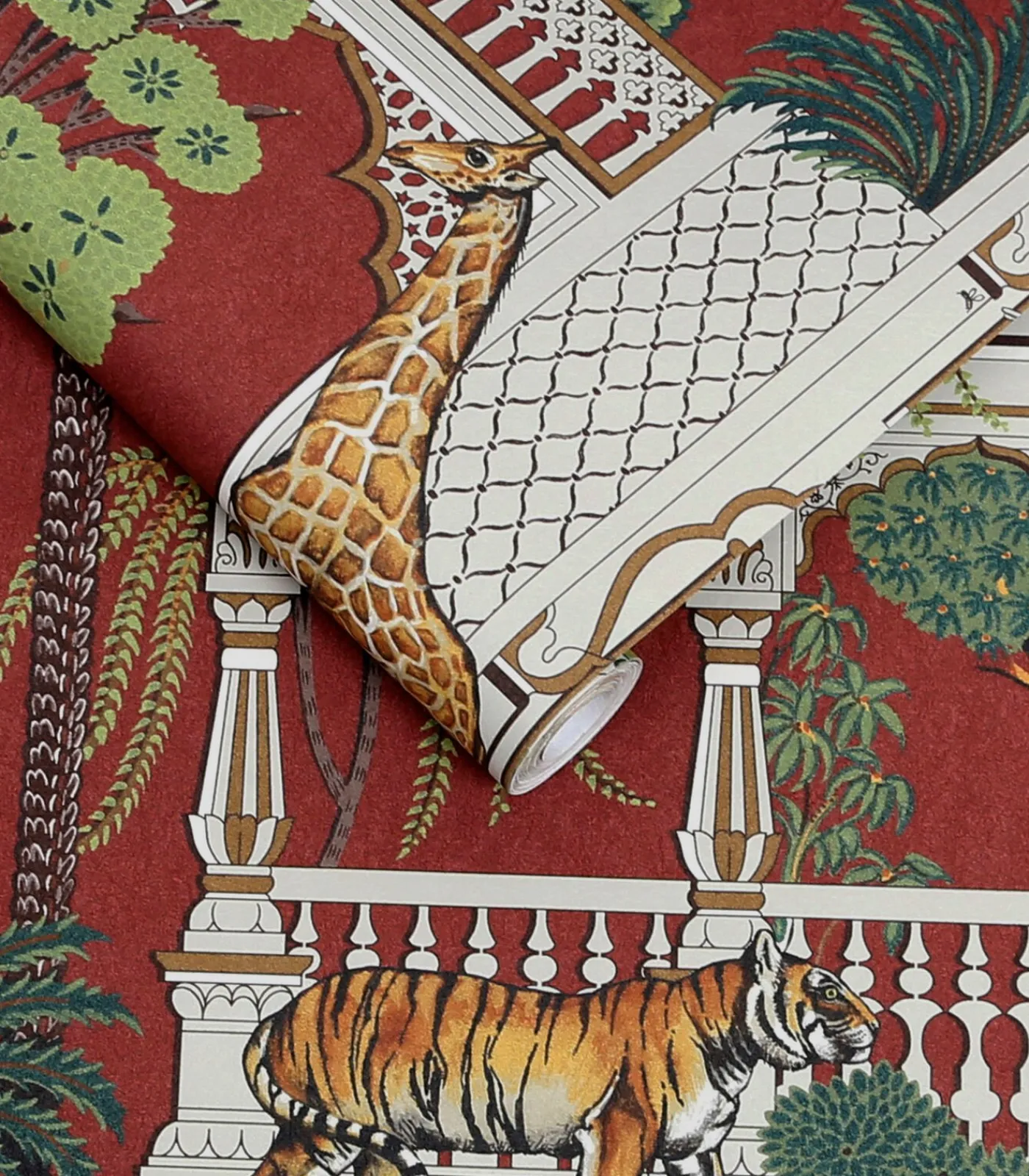 Hot Vliesbehang Animahal Alizarin Wanddecoratie