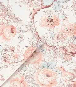 Sale Vliesbehang Birtle | Roze | Vogels & Wanddecoratie