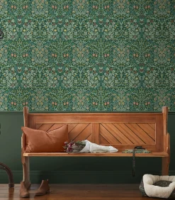 Vliesbehang Blackthorn Deep Green Wanddecoratie