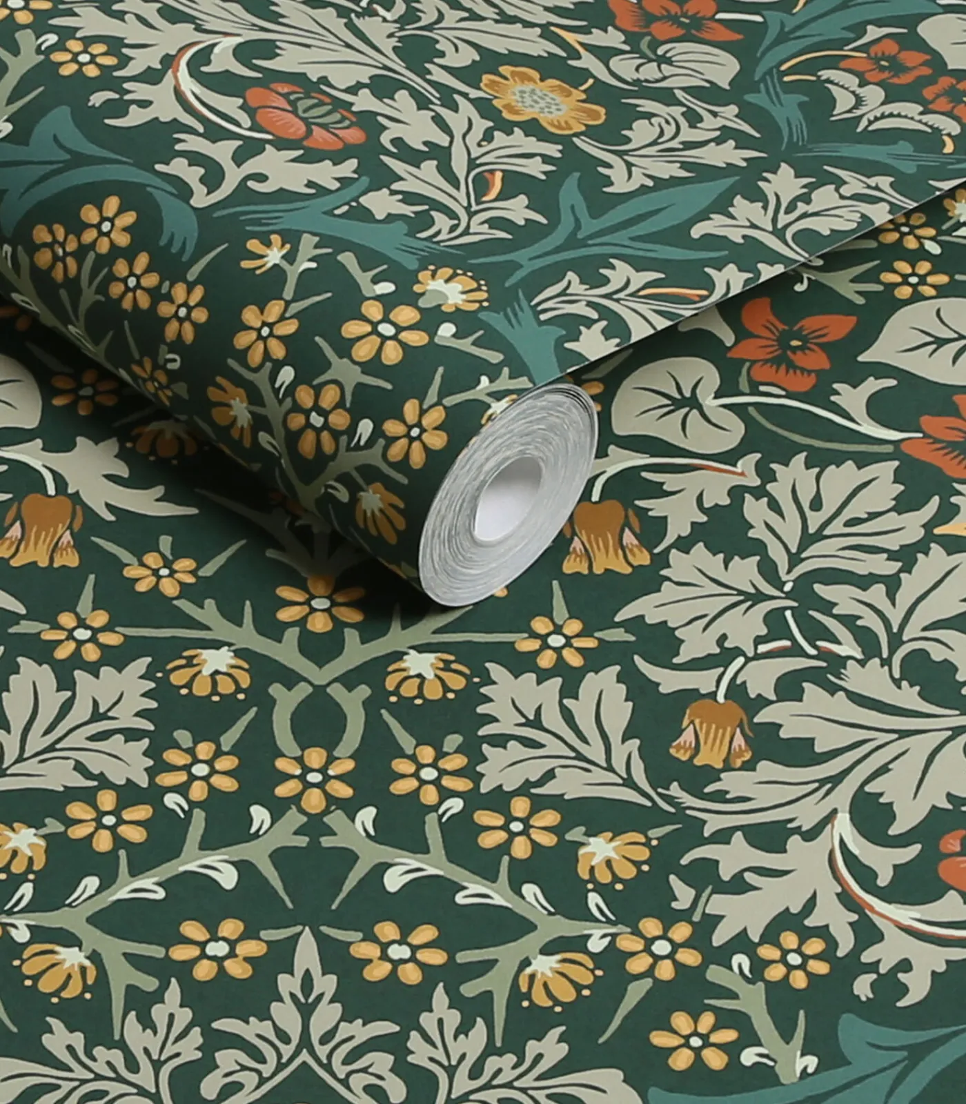 Vliesbehang Blackthorn Deep Green Wanddecoratie