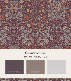 Outlet Vliesbehang Blackthorn Plum Wanddecoratie