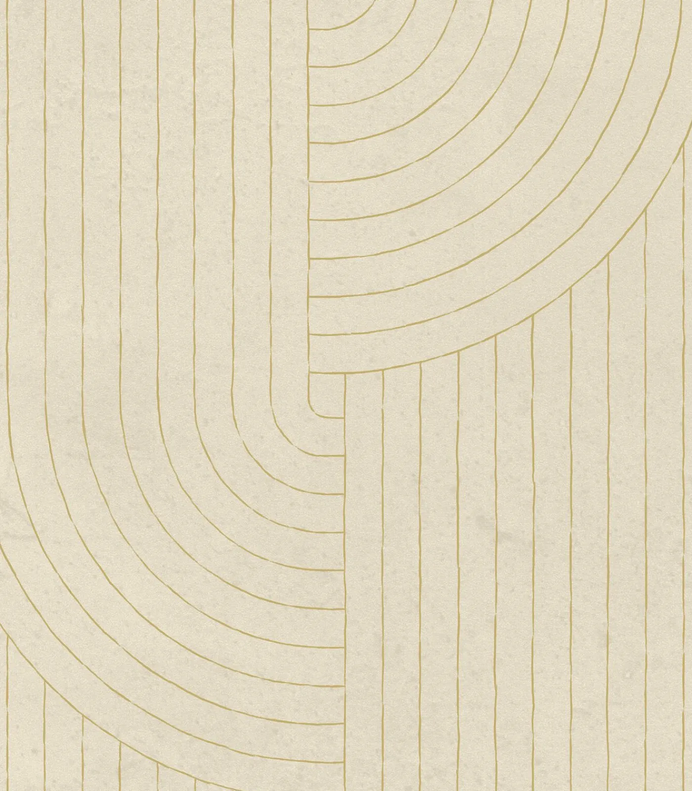 New Vliesbehang Broom bow flax Wanddecoratie