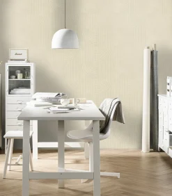 New Vliesbehang Broom bow flax Wanddecoratie