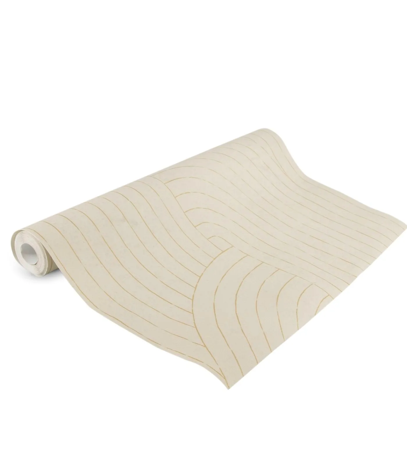 New Vliesbehang Broom bow flax Wanddecoratie