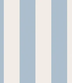 Best Vliesbehang Canopy Stripe Blue Wanddecoratie