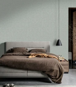 Outlet Vliesbehang Classic curl sea green Wanddecoratie