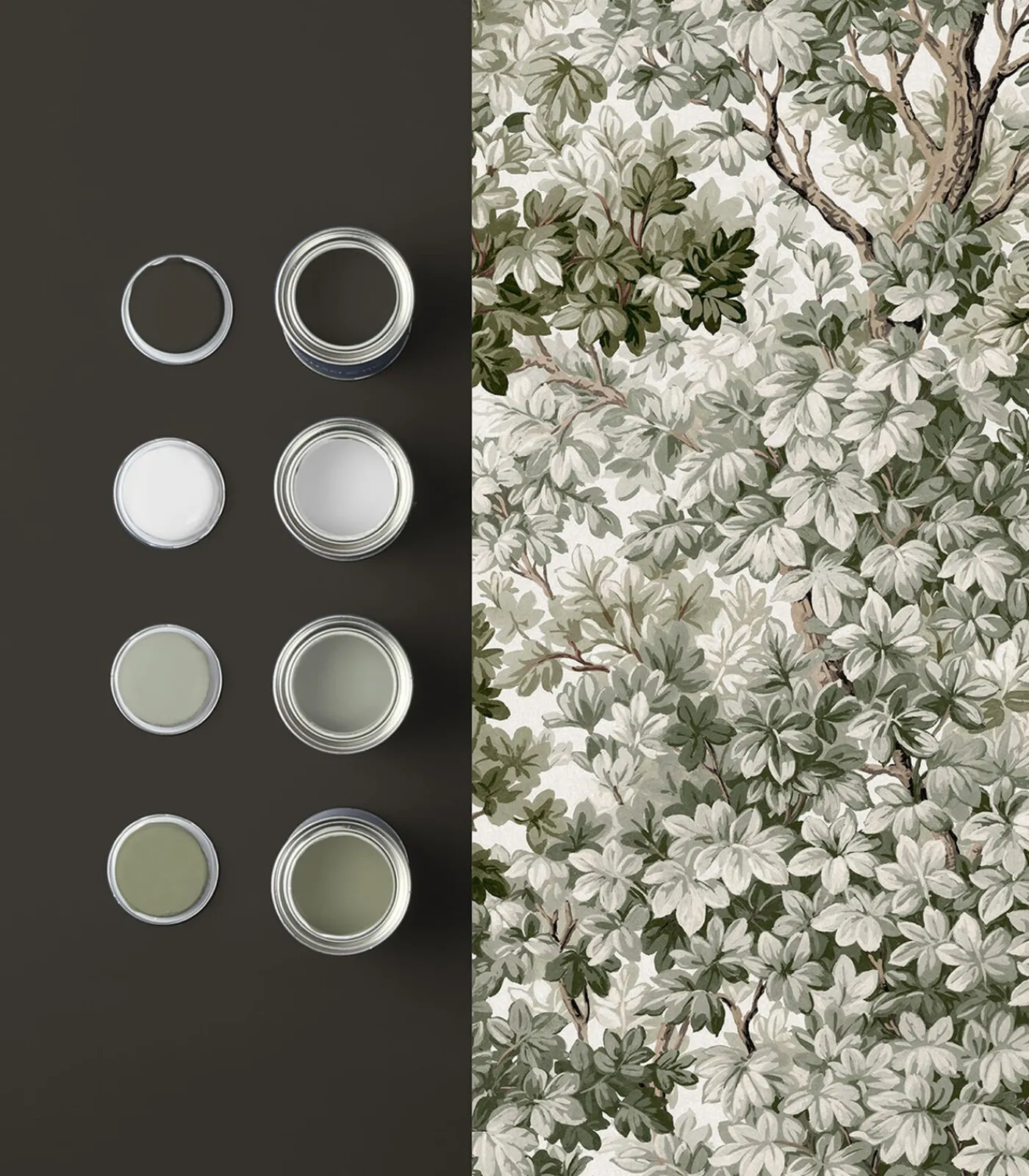 Best Vliesbehang Coppice Sage Wanddecoratie