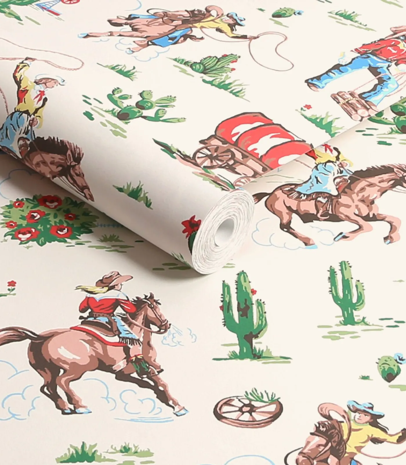 Sale Vliesbehang Cowgirls Multi Wanddecoratie