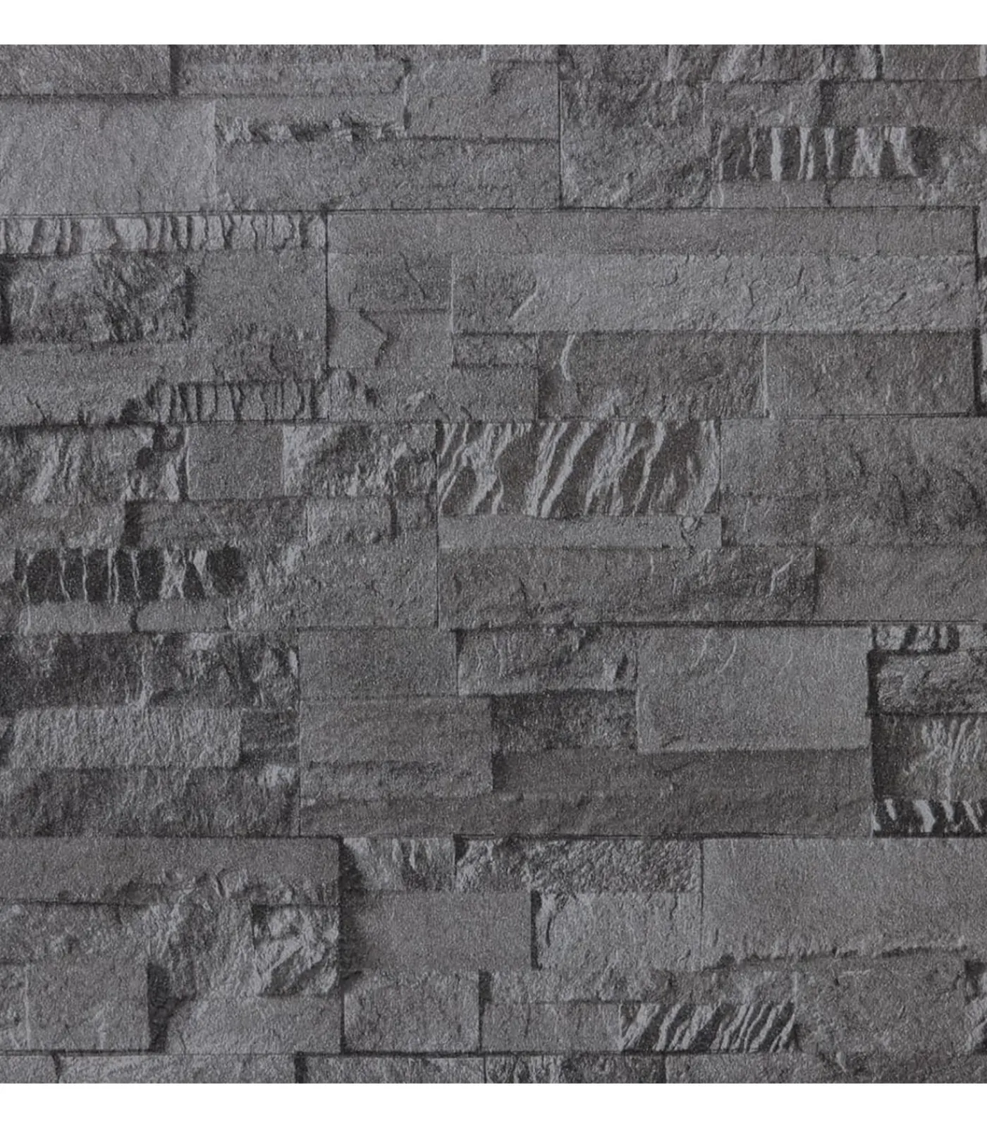 Hot Vliesbehang 3D steen-look 10x0,53 m zwart Decoratie