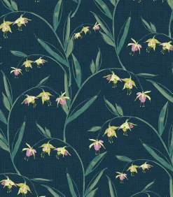 Online Vliesbehang Fulwell Fuchsia Wanddecoratie