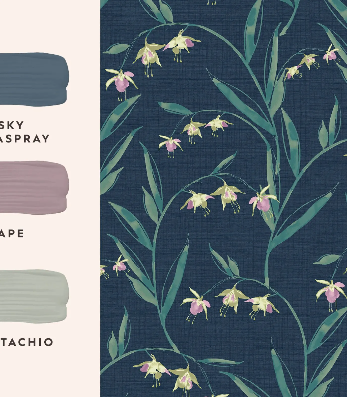 Online Vliesbehang Fulwell Fuchsia Wanddecoratie