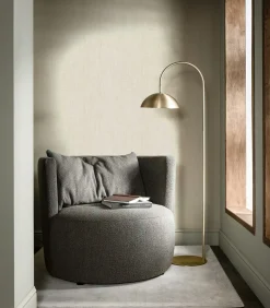 Outlet Vliesbehang Linnen gold Wanddecoratie