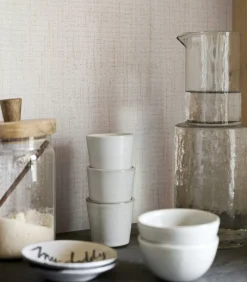 Best Vliesbehang linnen gold cotton Wanddecoratie